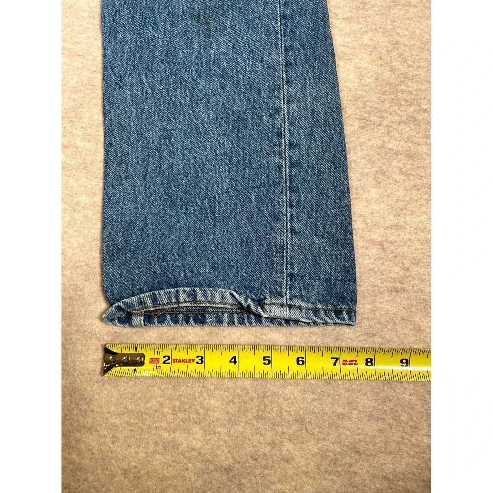 Levi's 501 Straight‎ Jeans Mens 33x30 Blue Denim Cotton Mid Rise Street Wear